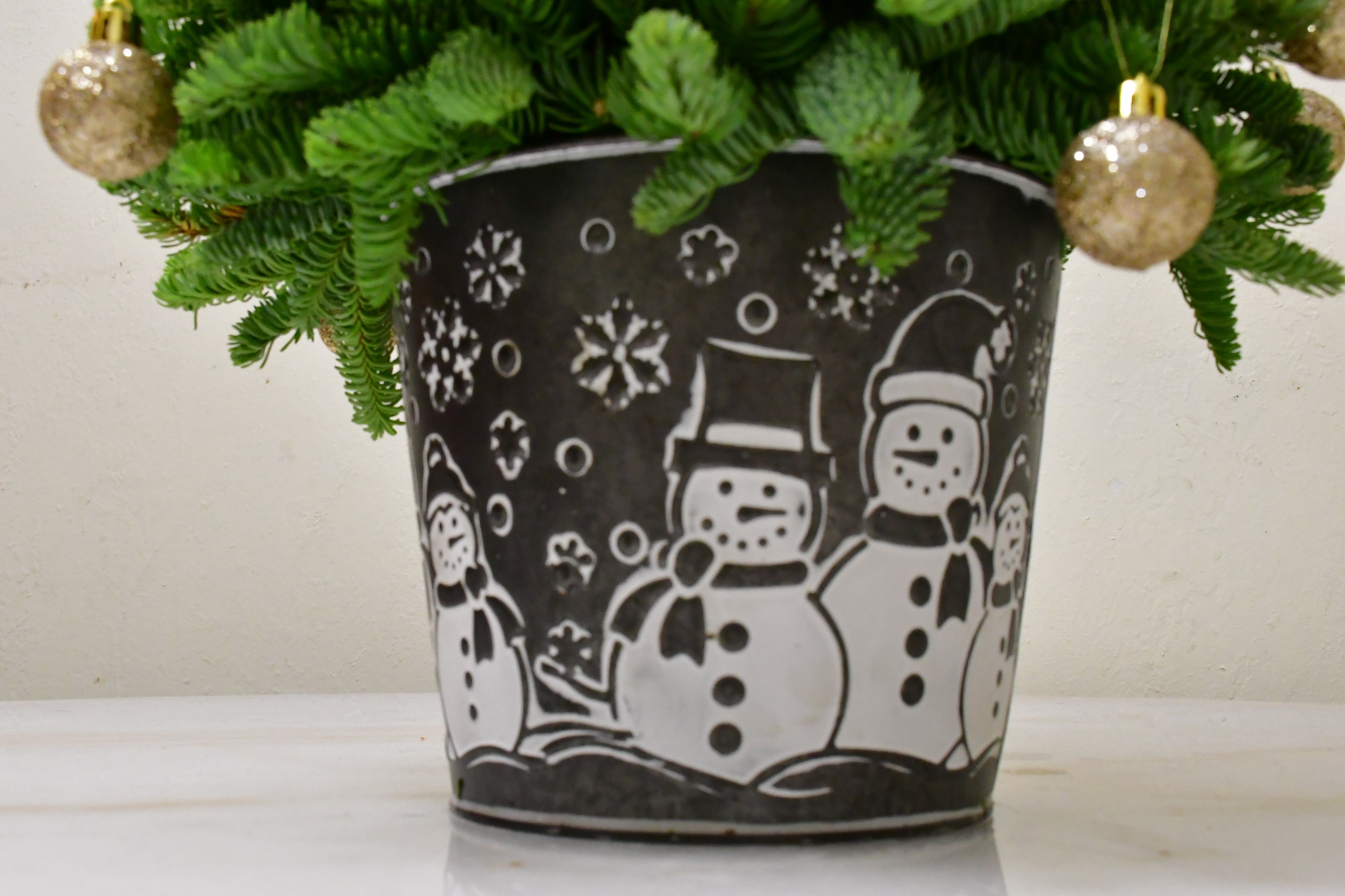 Snowman Golden Charm Tree