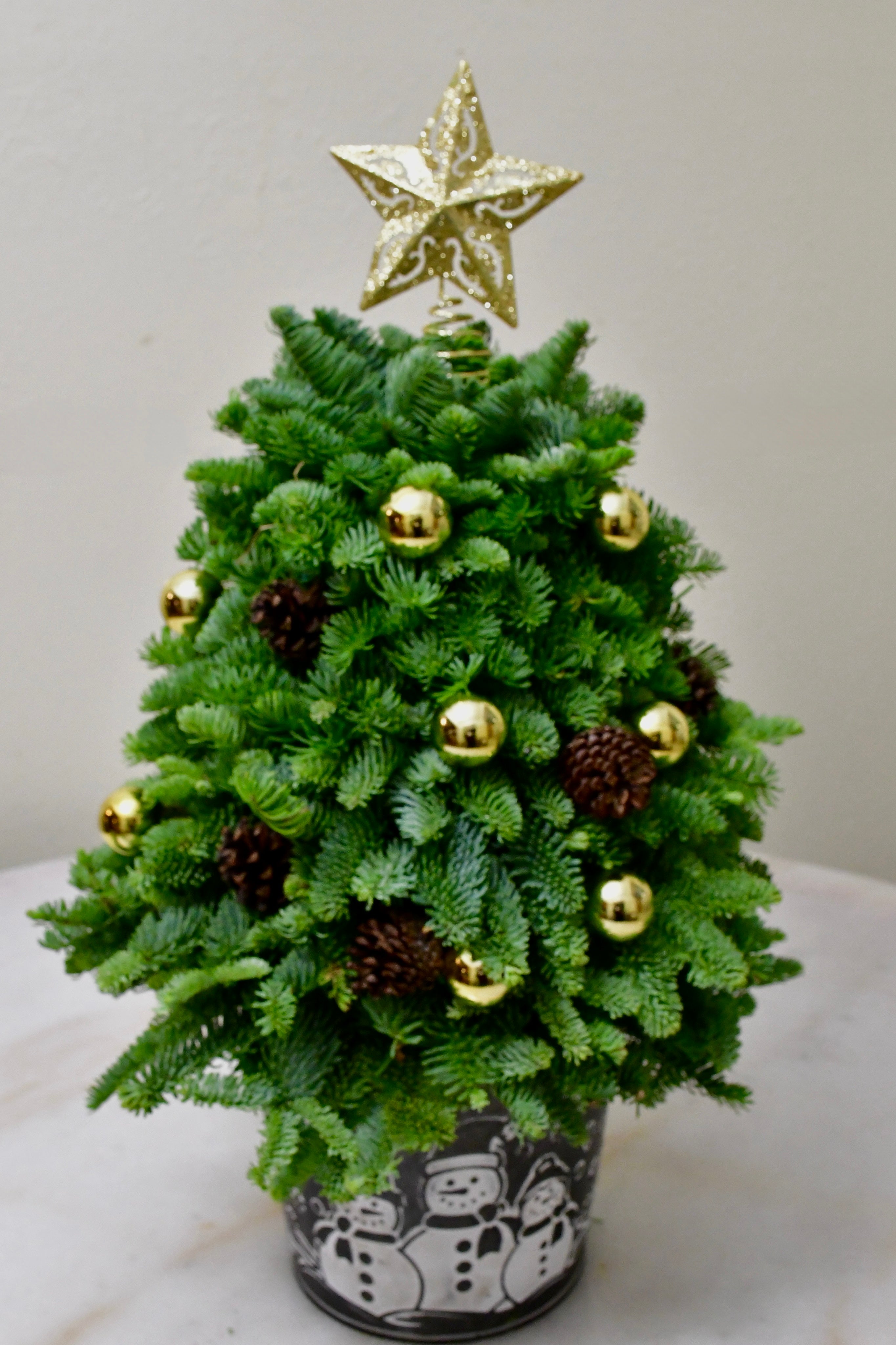 Snowman Golden Charm Tree
