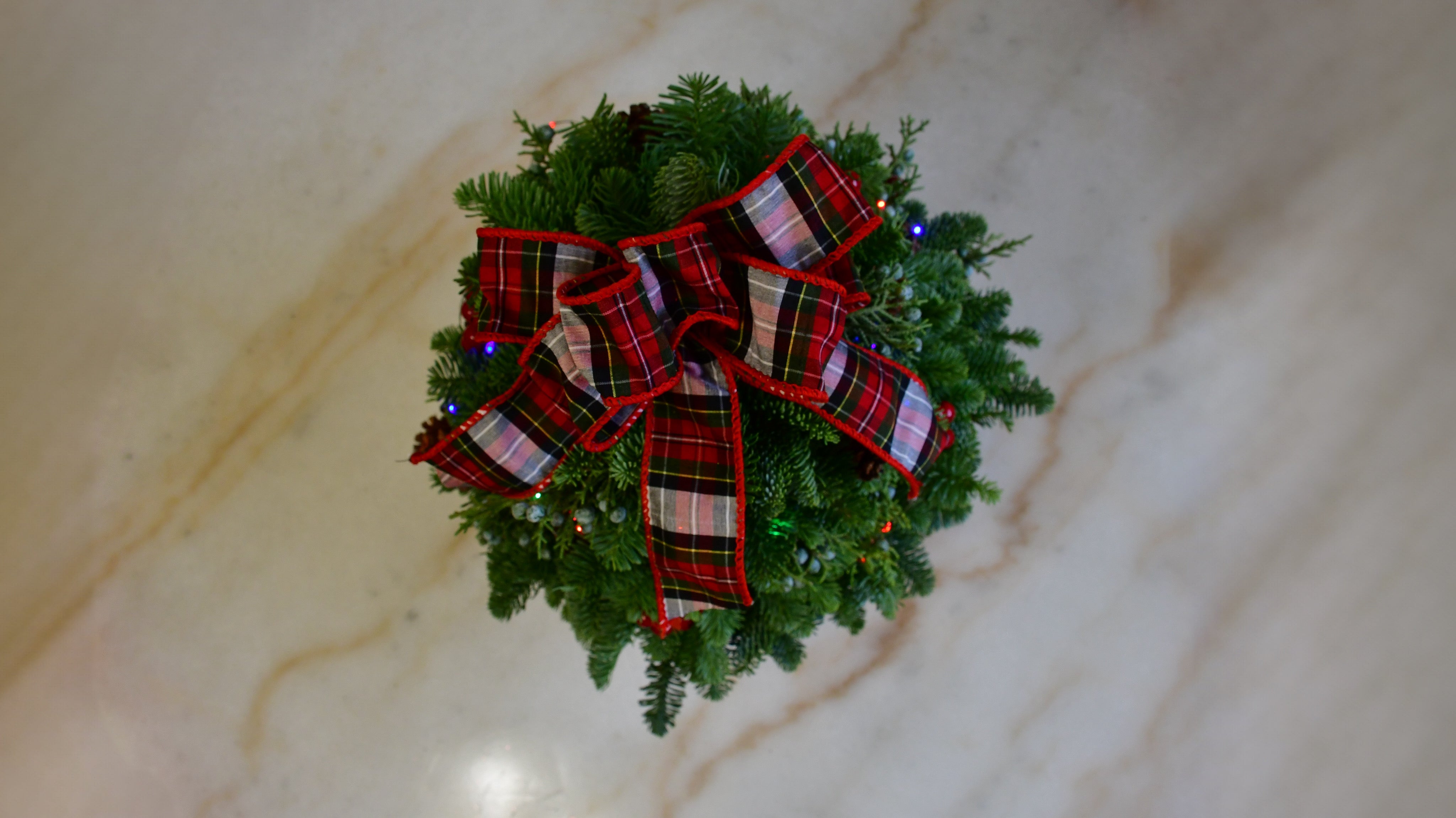 Plaid Berry Glow Tree